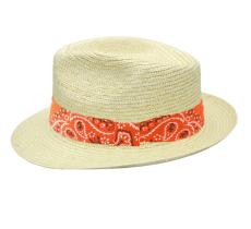 Classic straw fedora