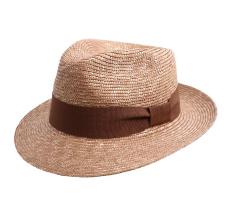 Classic straw fedora